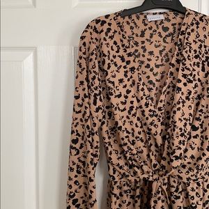 Top shop leopard print dress